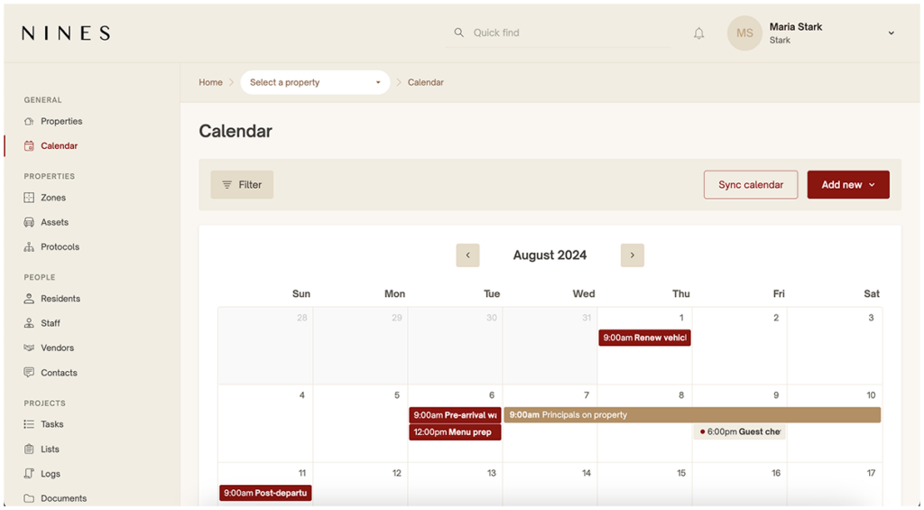 View your tasks alongside calendar events